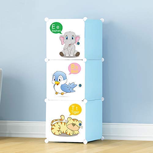 Orions Plastic Wardrobe Cabinet 3 Door Storage Organizer Almirah