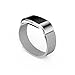 Fitbit Charge 2 Metal Band Silver, Ztotop Accessories Milanese Loop Stainless Steel Metal Bracelet Strap with Unique Magnet Lock for Fitbit Charge 2 HR 6.5