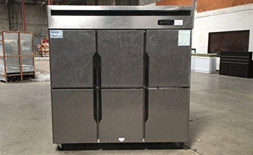 SIX DOOR COMMERCIAL COOLER REFRIGERATOR Reach In RESTAURANT EQUIPMENT