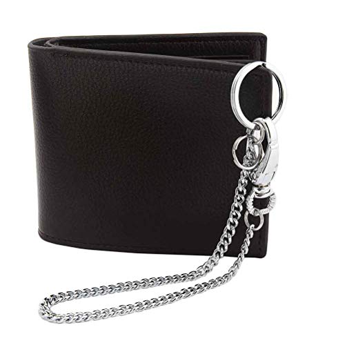 Liangery Wallet Chain, Wallet Long Purse Chain Punk Key Chain with Chain for Biker Trucker Motorcycle Pants Jean, Silver 11.81 inch for Men Women