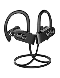 Mpow Flame2 Auriculares Bluetooth deportivos, 12 horas y Bluetooth 5.0, auriculares deportivos inalámbricos, IPX7 impermeables para correr, w CVC 6.0 micrófono de cancelación de ruido, auriculares Bluetooth con inclinación cómoda