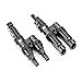 ALLPOWERS Branch Connectors MC4 Connectors Y Connector in Pair MMF+FFM for Parallel Connection Between Solar Panels