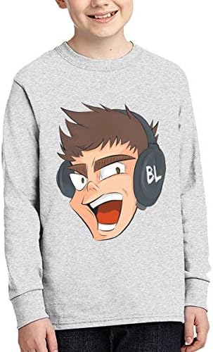 DAWN DEYA Lazarbeam Teen Casual Long-Sleeved T-Shirt Gray