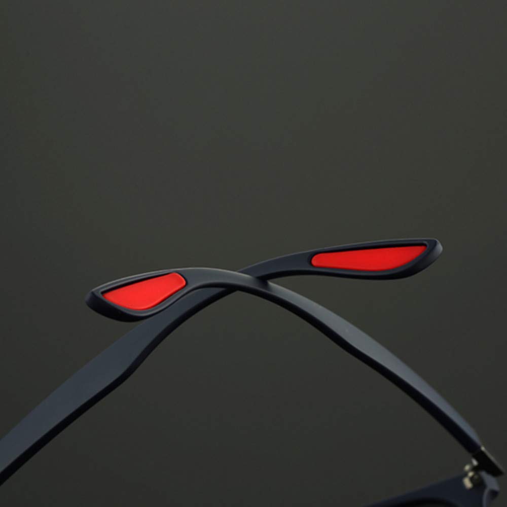 Rgargga Lunettes de soleil polarisées pour hommes et femmes | Lunettes de soleil au fini mat | Lentille de miroir de couleur | Blocage 100% UV