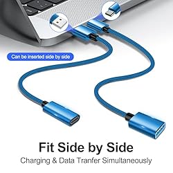 xiwxi [4 Pack【USB-C to USB-A】&【USB-A to