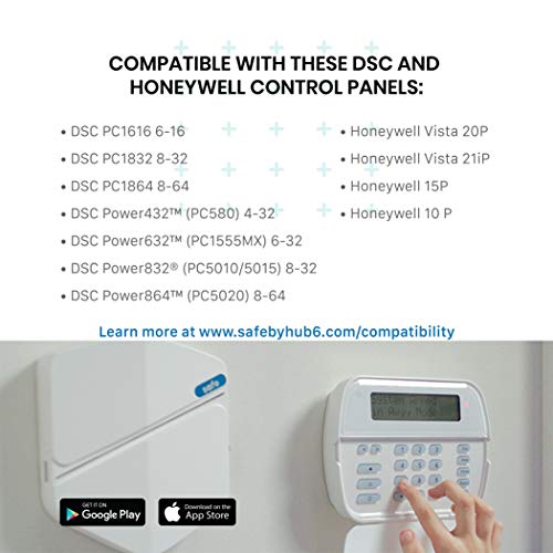 HUB6 Safe (Safe by HUB6) Smart Home Monitoring with No Monthly Fees