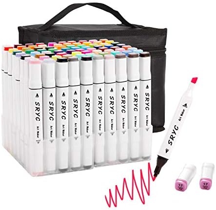 マーカーペン 80色 油性 アルコールマーカー イラストマーカー 2種類のペン先 太字 細字 初心者 塗り絵 描画 子 イラスト 美術 コミック 供用 落書 プレゼント 超目玉 スケッチ カード 用 大人