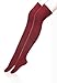 Velice Womens Winter Knit Wool Over the Knee Socks Leg Warmer Thigh High Socks (Wine red)