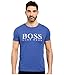 BOSS Orange Men's Tommi 3 Printed T-Shirt Blue T-Shirt MD