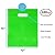 100 Pack 12" x 15" with 1.25 mil Thick Green Merchandise Plastic Glossy Retail Bags | Die Cut Handles | Perfect for Shopping, Party Favors, Birthdays, Children Parties | Color Green | 100% Recyclable