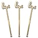 Coffee and Cocktail Stirrers, Reusable Plastic Drink Stirrer Sticks, 48 Swizzle Sticks, Use as a Cocktail Garnish or Cocktail Mixers, Wedding, 6 inch (LOVE Swizzel Stick)
