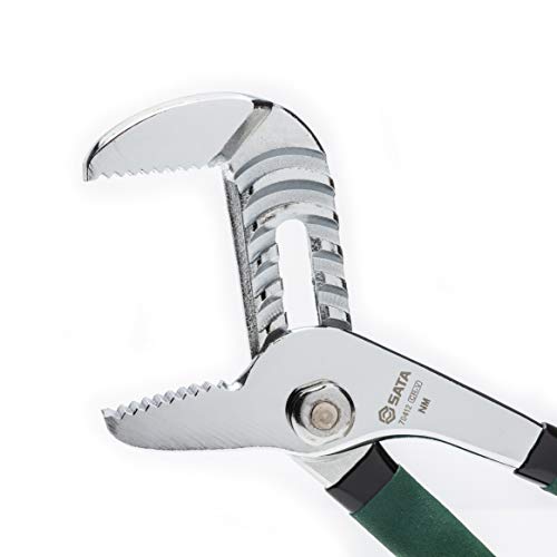 image for SATA 10-Inch Tongue-and-Groove Pliers, Straight Jaw Design, with Chrom
