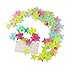 Pack of 200 Luminous Stars Glow in The Dark Fluorescent Noctilucent Plastic Wall Stickers Decals for Home Ceiling Wall Decorate Baby Kids Gift Nursery Room by BeautyMood (3.8cm)