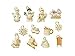Lenox Snow Pals 12 Miniature Ornaments Set Snowman Skis Snowflake Skates NO TREE