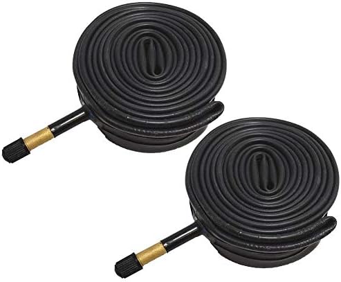 RYcoexs2Pcs 700x35-43C Rubber Touring Bike Bicycle 48mm Schrader Valve Inner Tubes
