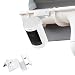 Weatherproof Gutter Mount Compatible with Ring Stick Up Cam Wired HD and Ring Stick Up Cam Battery HD - Greater Height for Your Ring Camera (White)