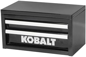 GENERIC Mini 2-Drawer Steel Tool Box Black