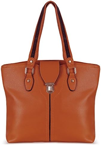 YOLANDO Vegan Leather Handbags For Women Large Tote Bag Shoulder Hobo Style (Brown)