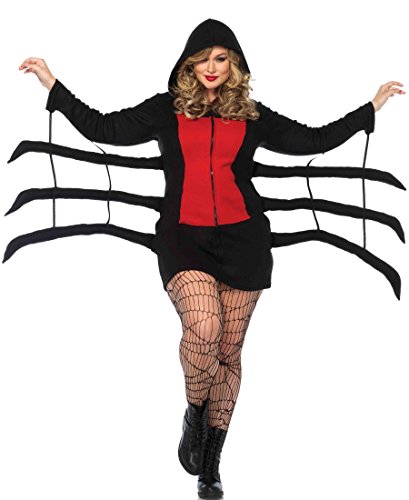 Leg Avenue 85558X Plus Size Cozy Black Widow Halloween Costume