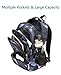 BLUEFAIRY Boys Backpacks for Kids Girls Primary School Bag Kindergarten Bookbags (Black,Red)