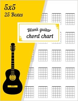 Amazon.com: Blank Guitar Chord Chart: Guitar Chord Diagram ...