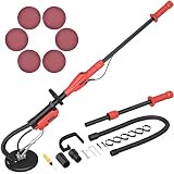 Goplus 750W Drywall Sander Drywall Vacuum Adjustable Electric Variable Speed W/ 6 Sand Pads