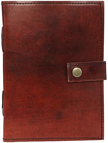 WerKens Leather Journal Travel Diary an Exclusive Handmade Paper Notebook (Brown 3, 7 inch x 5 inch)