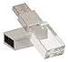 LANYOS 16GB New Crystal Transparent Rectangle Genuine USB Flash Drive 3.0 Wedding Gift Pendrive,Silver ¡­