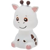 LitezAll Giraffe Squishable Color Changing Silicone Lantern | 35 Lumen LED Kids Night Light with 4 Modes | Tap to Change Colors &amp; 30-Minute Auto Timer | 3 AAA Batteries Included