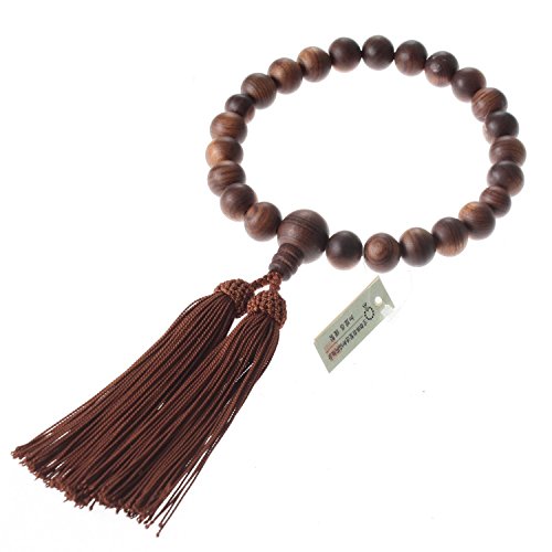 Newstone Kyoto-Made Ojuzu Buddhist Prayer Beads, Sendan Wood