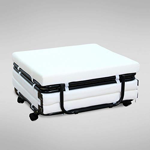 Heavens Tvcz Convertible Ottoman Folding Sleeper Mattress Couch Sofa Lounge Beds w/Casters Rolling Use During Sleepovers Or Social Gatherings