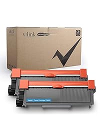 V4INK, TN630 TN660, cartucho de tóner negro compatible para impresora Brother HL-L2340DW HL-L2300D HL-L2380DW MFC-L2700DW L2740DW DCP-L2540DW L2520DW HL-L2320D MFC-L2720DW L2740DW (2 unidades)