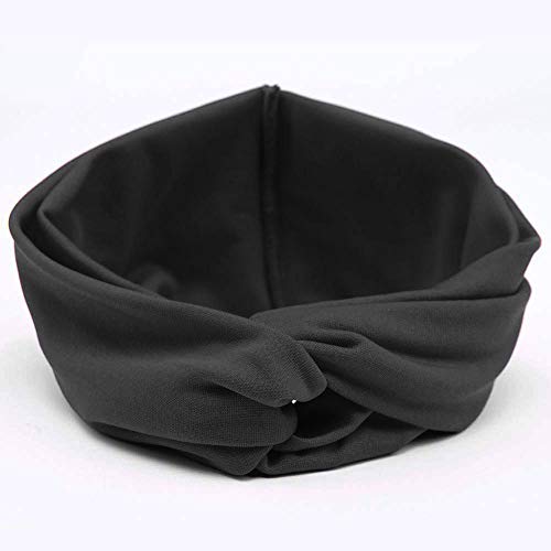 RIOSO Turban Headbands for Women Twisted Boho Headwrap Yoga Workout Sport Thick Head Bands(4 Pack) - Thumbnail 2