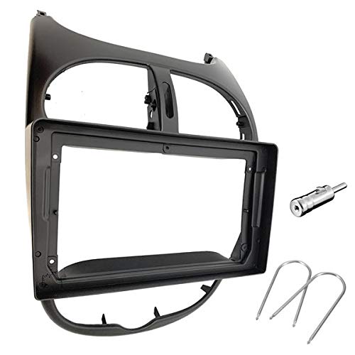 Sound-way 9" inch in dash car stereo adapter mounting fascia kit compatible with Peugeot 206