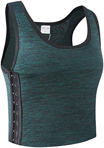 Anboer Women Tomboy Lesbian Breathable Cotton Elastic Band Colors Chest Binder Tank Top (M-6XL)