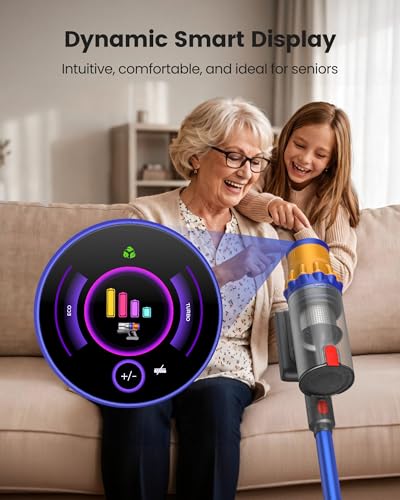 Cordless Vacuum Cleaner, 650W/55Kpa Vacuum Cleaners for Home, 70Mins Stick Vacuum with Self-Standing,Anti-Tangle,Wall Mount Charging,Lightweight Wireless Vacuum for Hardwood Floors Carpet Pet Hair Car