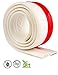 Best DIY Bottom Under Door Draft Stopper Guard - Keep Cold/ Heat Out - Energy Saver - Strong Adhesive Weather Stripping Threshold Sweep Seal - Sound Blocker - 2