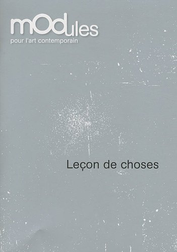 Leçons de choses