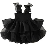 famuka Toddler Girl Princess Dress Summer Strap Cake Dresses Tutu