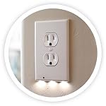 SnapPower Guidelight - Outlet Coverplate with LED Night Lights (Duplex, White)