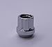 AccuWheel LNS-14150C6O Small Diameter Acorn Spline Drive Open End Chrome Lug Nuts with Key (14mm x 1.5 Thread Size) - Pack of 24 Lugnuts