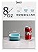 Sweese 513.003 Porcelain 7oz Dipping Bowls, Sauce Dishes, Square Ramekins, Souffle Dishes Set of 6, Cool Assorted Colors