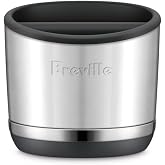 Breville BEA501BSS Knock Box 10 Espresso Accessory, Brushed Stainless Steel | Upgrade your coffee bar with this durable and easy-to-clean knock box featuring a removable bar | 10 puck capacity