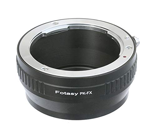 Fotasy Pk Lens to Fuji x Adapter, for Pentax K Mount Lens to Fujifilm x Mount, Compatible with Fujifilm X-Mount Cameras X-Pro2 X-E2 X-E3 X-A5 X-M1 X-T1 X-T2 Xt3 X-T10 X-T20 X-T30 X-H1