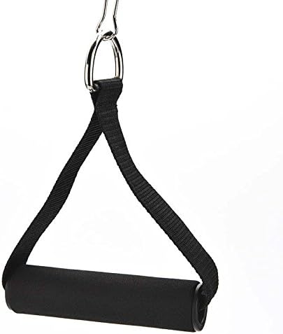 Fitness Training Equipment Exercise YOGA 1pair D Ring Pulldown Tricep Bank Rope Cable Handle V Bar Dip Resistance Exercise Gym Training Arms Strength Fitness Accessories By Gangnumsky