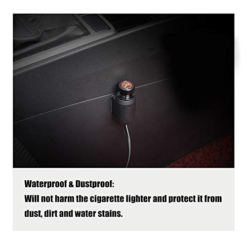 BreaDeep Cigarette Lighter Socket Cover Cap 2 Pack, Universal Waterproof Dustproof Plug for Car Power Outlet - Necessary Car Accessory to Prevent Children from Electric Shock