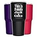 Alcee This is Probably Jack and Coke Hand Etched Stainless Steel Funny Tumbler with Lid - Large 30 oz Vacuum Insulated Travel Coffee Mugs for Men - Funny Tumblers, Black