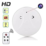 Cainda Hidden Security Detector Camera with Motion Detection and Loop Recording, Secret Spy Camera Indoor with Wireless Remote Control, Best Surveillance for Home and Office Safety