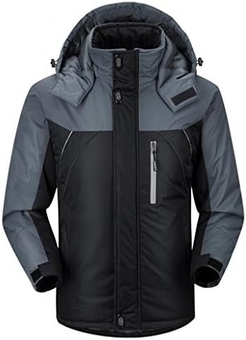 Ubon Men's Waterproof Windproof Fleece Ski Jacket Outdoor Insulated Snow Jacket