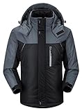 Ubon Mens Waterproof Windproof Outdoor Snow Jacket Ski Fleece Jacket